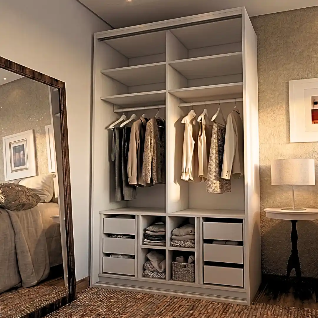 exemplo de quanto custa guarda-roupa planejado sob medida com duas portas milano